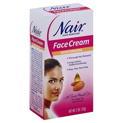 Image for Nair Hair Remover, Face Cream, Moisturizing,2oz from TED PHARMACY