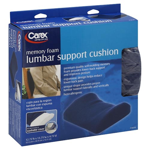 Image for Carex Lumbar Support Cushion, Memory Foam,1ea from TED PHARMACY