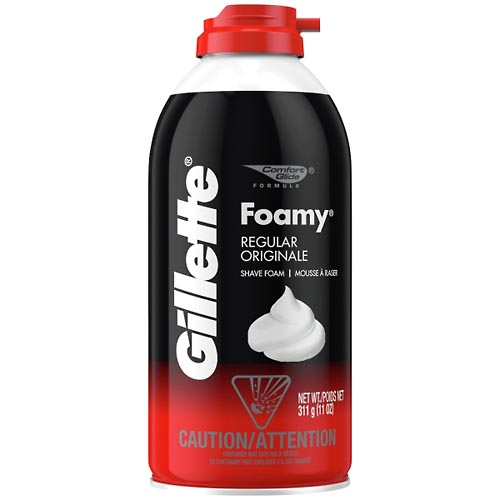 Image for Gillette Shave Foam, Foamy, Regular,11oz from TED PHARMACY