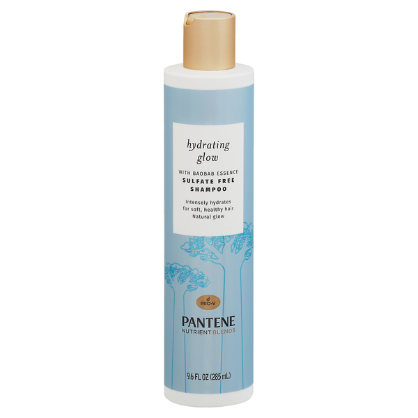 Image for Pantene Shampoo, Sulfate Free, Nutrient Blends, Hydrating Glow,9.6fl oz from TED PHARMACY