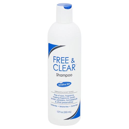 Image for Free & Clear Shampoo, for Sensitive Skin,12oz from TED PHARMACY