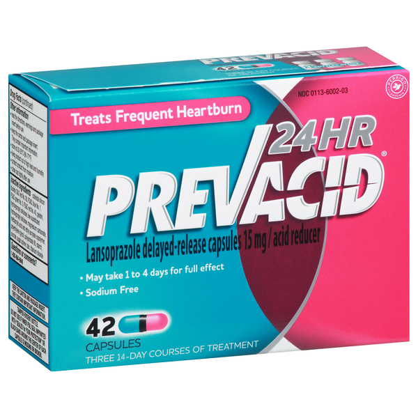 Image for Prevacid Lansoprazole, Delayed-Release, 24 Hour, 15 mg, Capsules,42ea from TED PHARMACY