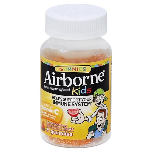Image for Airborne Immune Support, Gummies, Assorted Fruit Flavors,21ea from TED PHARMACY
