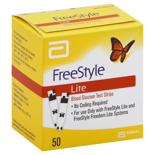 Image for FreeStyle Test Strips, Blood Glucose,50ea from TED PHARMACY