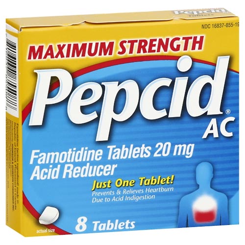 Image for Pepcid Acid Reducer, Maximum Strength, Tablets,8ea from TED PHARMACY