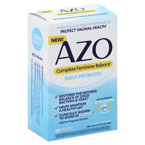 Image for Azo Daily Probiotic, Once Daily Capsules,30ea from TED PHARMACY