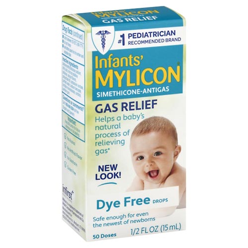 Image for Infants' Mylicon Gas Relief, Dye Free Drops,0.5oz from TED PHARMACY