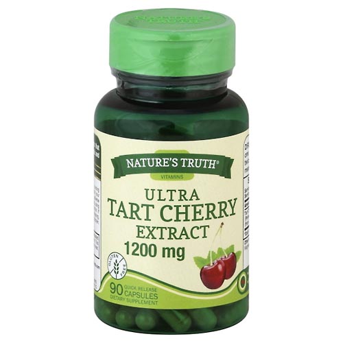 Image for Natures Truth Tart Cherry, Ultra Extract, 1200 mg, Quick Release Capsules,90ea from TED PHARMACY