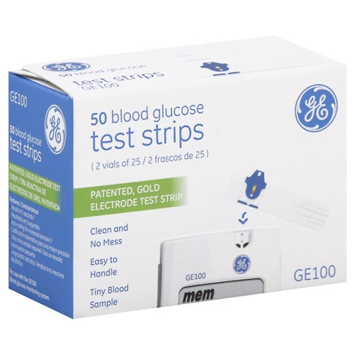 Image for GE Blood Glucose Test Strips,50ea from TED PHARMACY
